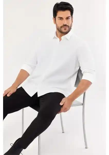 Altınyılz Classics Erkek Gömlekleri Karşılaştırması Beyaz Slim Fit ve Kahverengi Oxford