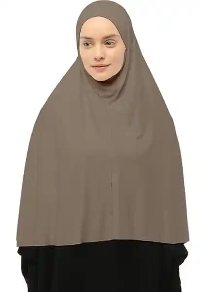 Altobeh Hazır Türban Peçeli Pratik Eşarp Karşılaştırması Koyu Vizon ve Siyah Modelleri