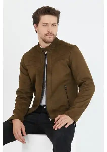 Mero Life Erkek Haki Süet Ceket ve Stil Kombinasyonu Montu Karşılaştırması