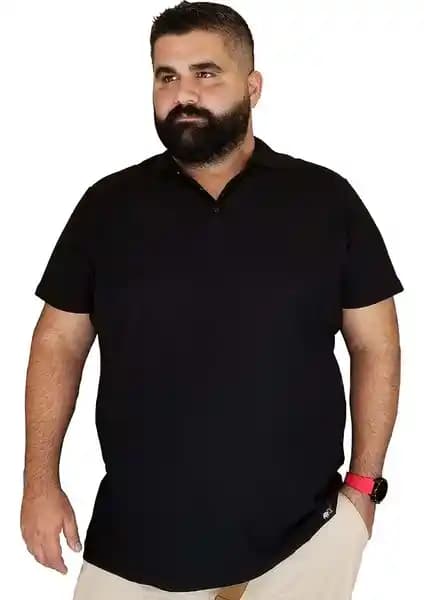 A02Teks Xanimal Büyük Beden Erkek Polo Yaka Spor Tişörtü Günlük ve Rahat Kullanım İçin