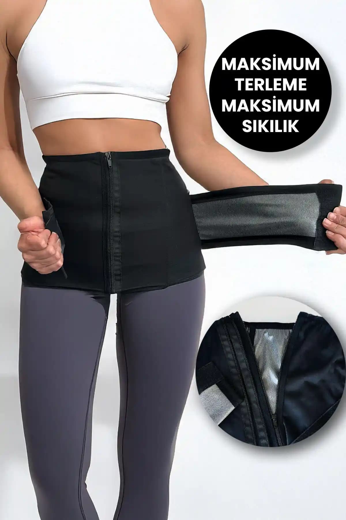 Alexander HUD Kadın ve Erkek İçin Yüksek Bel Termal Göbek Şekillendirici Kemer Korsesi