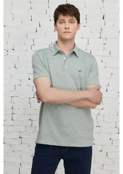 Altınyılz Classics Erkek Beyaz Polo Yaka Tişört Şıklık ve Konfor Sunan Modern Tasarım