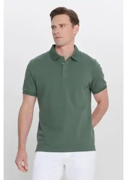 Altınyılz Classics Erkek Haki Polo Yaka Tişört: Şıklık ve Konforun Bir Arada Sunumu