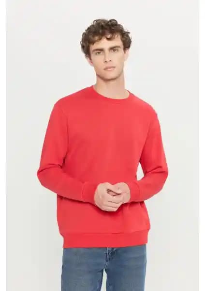 Altınyılz Classics Erkek Kırmızı Standart Fit Sweatshirt Şıklık ve Konfor Bir Arada