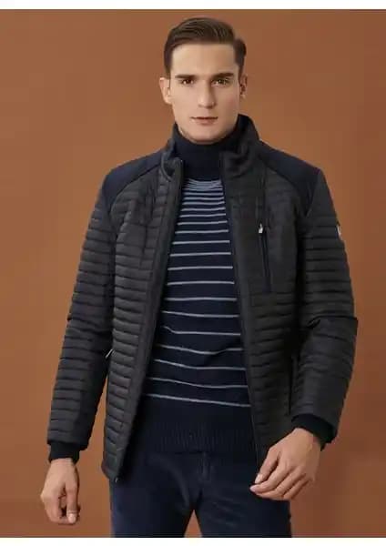 Altınyılz Classics Lacivert Erkek Montu Modern Tasarım ve Yüksek Kaliteyle Sunuluyor