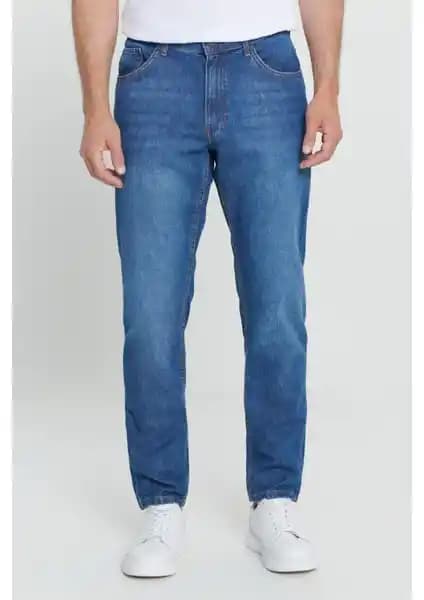 Altınyılz<dı>z Classics Erkek Mavi Comfort Fit Denim Pantolon Günlük ve Şık Kullanım İçin