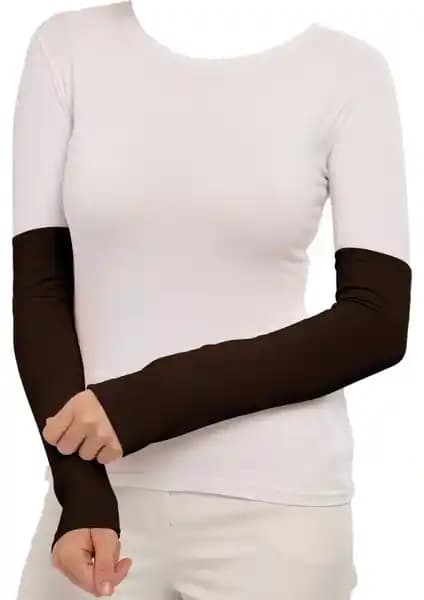 Altobeh Pratik Tesettür Kolluk Penye Namaz Kolluğu Düz Koyu Kahverengi Ürün İncelemesi