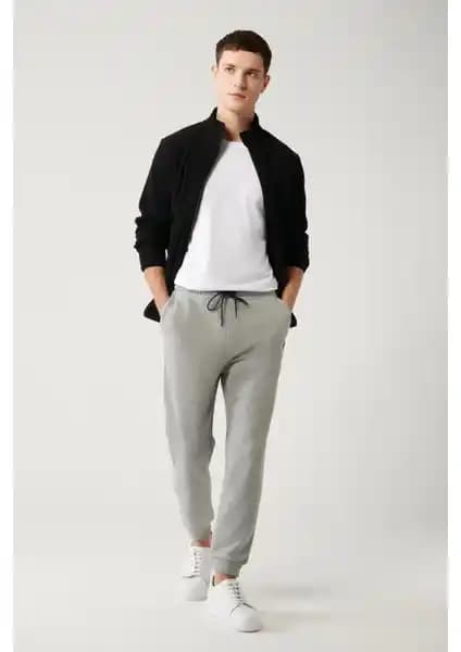 AVVA Erkek Gri Basic Jogger E003402 Günlük Şıklık ve Konfor Sunar