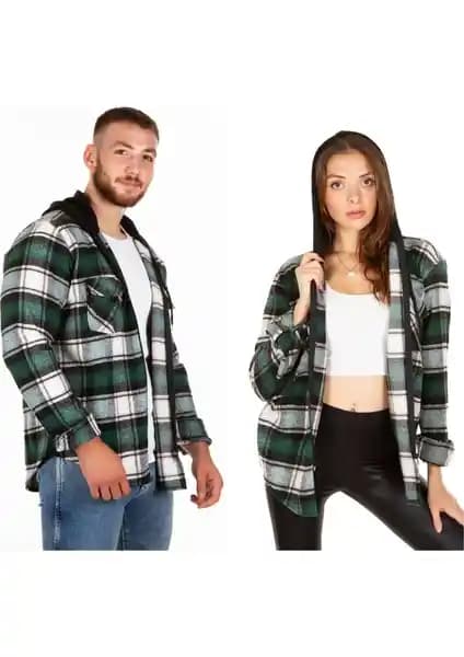 Benesse Unisex Kapüşonlu Fermuarlı Oduncu Gömleği: Çok Mevsim Kullanım ve Şık Tasarım