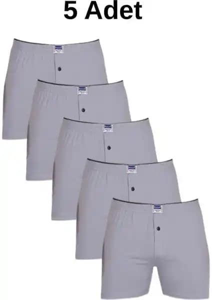 Berrak Penye 5'li Erkek Boxer Seti Rahat ve Dayanıklı İç Giyim Alternatifi