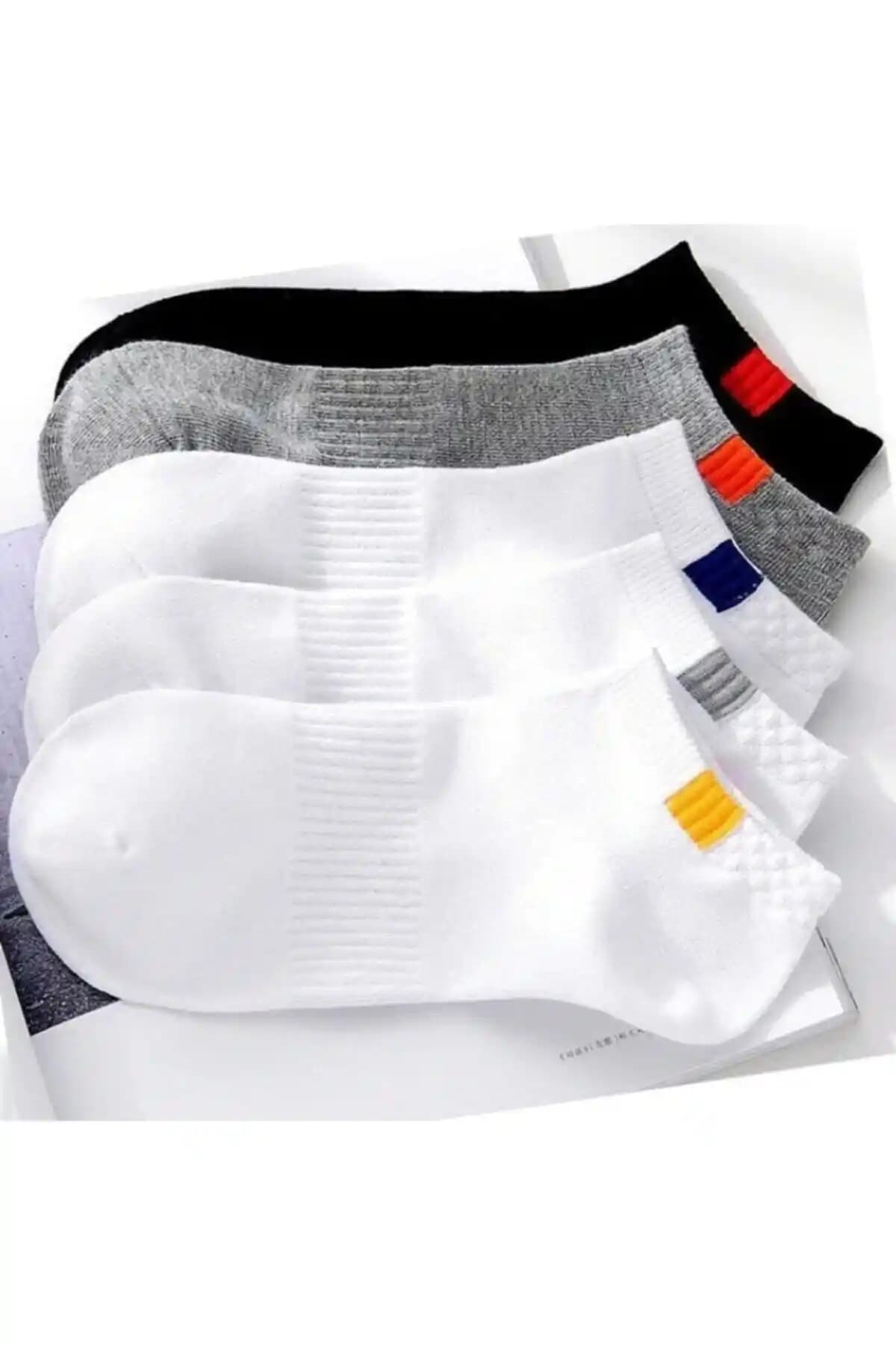 BGK Unisex 5'li Spor Patik Çorap: Günlük Kullanım İçin Konfor ve Şıklık Sunar