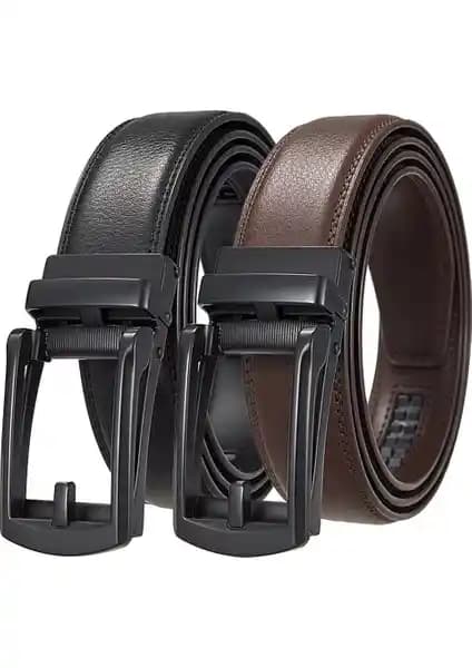 Bosskan 2 Adet Otomatik Tokalı Deliksiz Erkek Kemeri Şıklık ve Konfor Sunar
