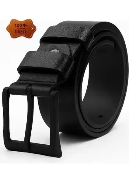 Bosskan Hakiki Manda Deri Kot Pantolon Kemeri: Dayanıklı ve Şık Erkek Aksesuarı