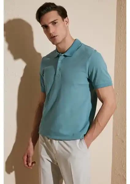 Buratti %100 Pamuk Erkek Polo Tişörtleri Şık ve Konforlu Günlük Giyim Seçeneği