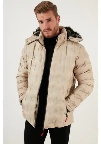 Buratti Erkekler İçin Slim Fit Fermuarlı Çıkarılabilir Kapüşonlu Şişme Mont Ürün İncelemesi