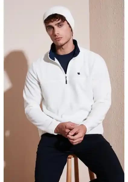 Buratti Slim Fit Anti-Pilling Polar Erkekler İçin Şık ve Sıcak Tutma Özelliğine Sahip Polar Ürün