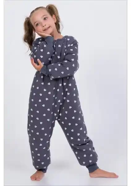 Cantoy Çocuk Uyku Tulumu 2.5 Tog Kalın Elyaf Dolgulu Güvenli ve Konforlu Tasarım