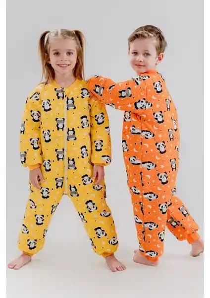 Cantoy Çocuklar İçin Kalın Elyaf Dolgulu Uyku Tulumu Güvenli ve Konforlu Uyku İçin