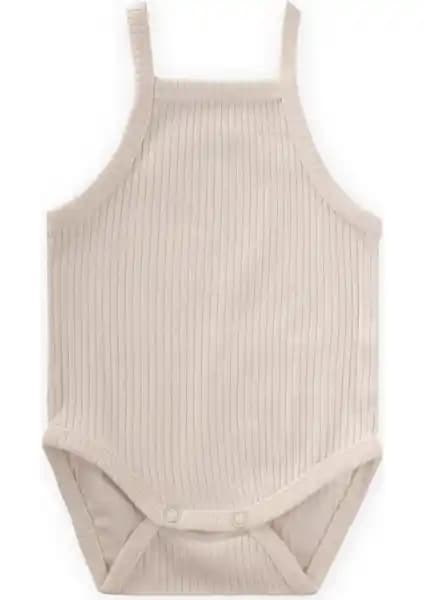 Cigit Askılı Zıbın 0-3 Yaş Bej Bebek Giyim Konfor ve Şıklık Sunar