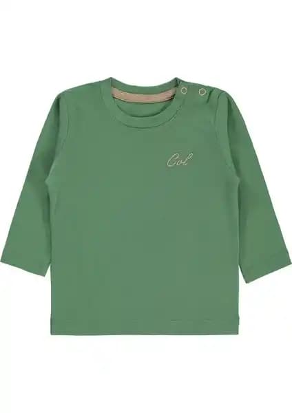 Civil Baby Erkek Bebek Sweatshirt 6-18 Ay Haki Renkli Yumuşak ve Dayanıklı Tasarım