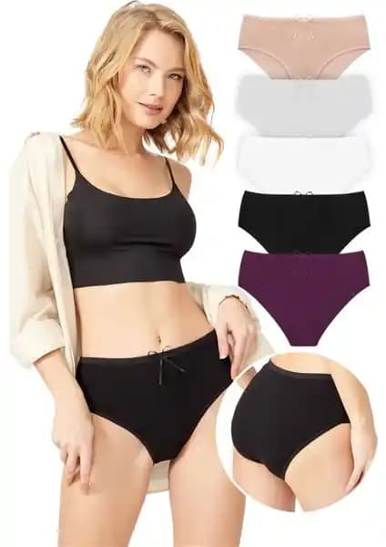 Cottonhill Basic Klasik Pamuklu Geniş Kenarlı Kadın Külotları Günlük Konfor ve Şıklık İçin