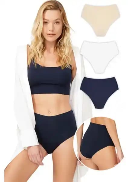 Cottonhill Yüksek Bel Lazer Kesim Bikini Külotu Konfor ve Şıklık Sunar