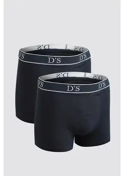 D'S Damat Lacivert Boxer Seti Erkekler İçin Konfor ve Şıklık Sunan Günlük Kullanım Ürünü