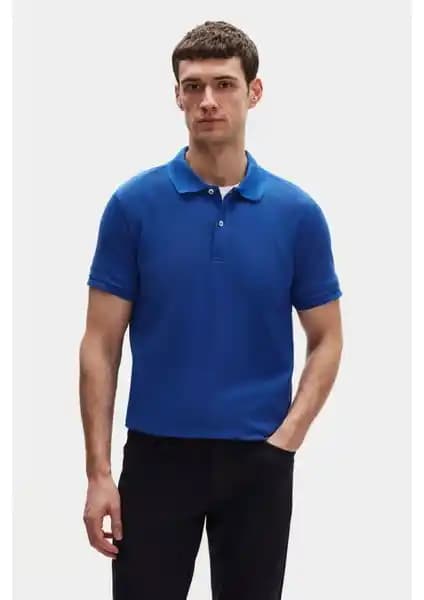 D'S Damat Regular Fit Polo Yaka Nakışlı Tişört %100 Pamuk Erkek Giyim Şıklığı ve Konforu