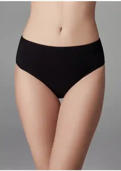Dagi Kadın 3'lü Yüksek Bel Siyah Slip İç Giyim Seçeneği Günlük ve Şık Kullanım İçin