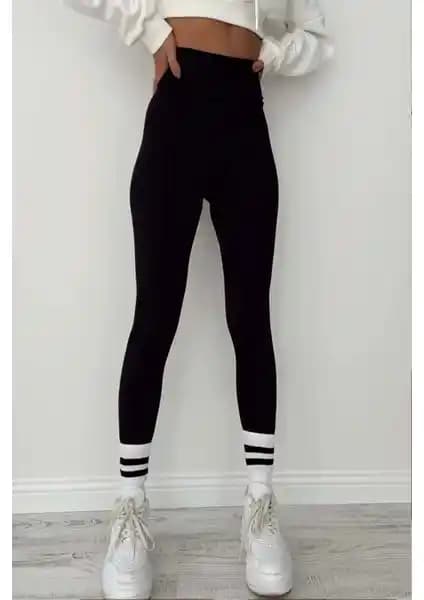 DAXİS Kadın Siyah Yüksek Bel Dikişsiz Fitilli Tayt İncelemesi ve Kullanıcı Yorumları