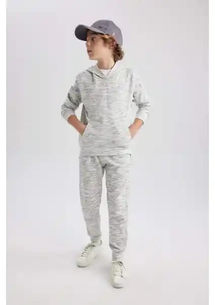 DeFacto Erkek Çocuk Beli Bağcıklı Lastikli Paça Cepli Jogger Eşofman Altı