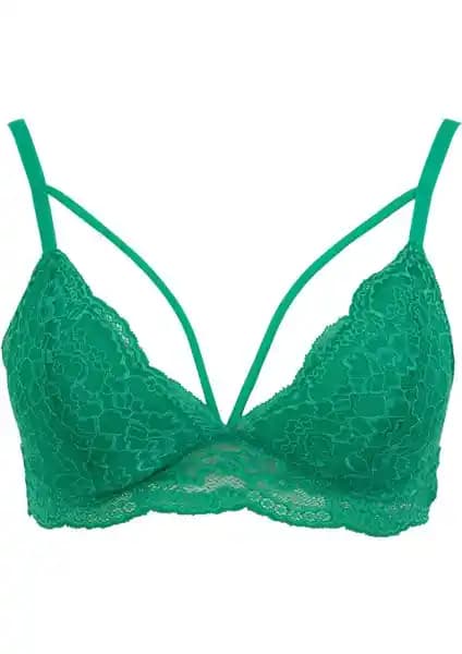 DeFacto Fall in Love Dantelli Pedli Triangle Bralet: Şık ve Rahat Kadın İç Giyim Ürünü