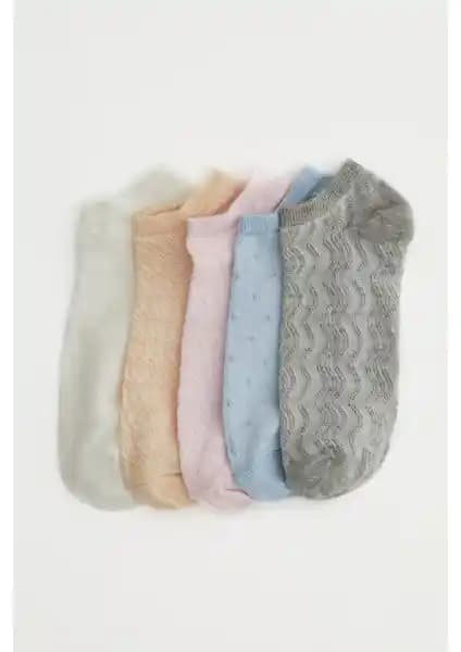 DeFacto Kadın 5'li Pamuklu Patik Çorap Seti: Konfor ve Şıklık Sunan Günlük Kullanım Ürünü