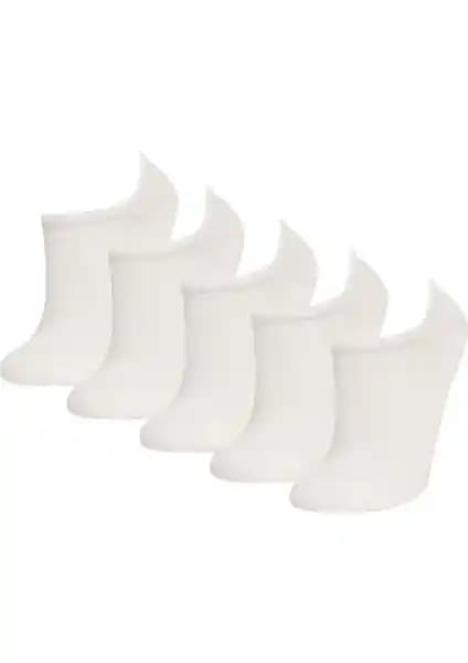 DeFacto Kadın Görünmez 5'li Pamuklu Sneaker Çorapları Günlük Rahatlık ve Şıklık Sunar