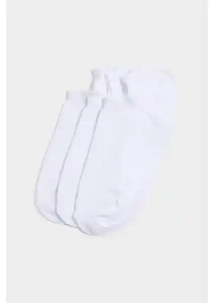 DeFacto Kadınlar İçin Yüksek Pamuk Oranlı 3'lü Sneaker Çorap Seti Günlük ve Spor Kullanımı