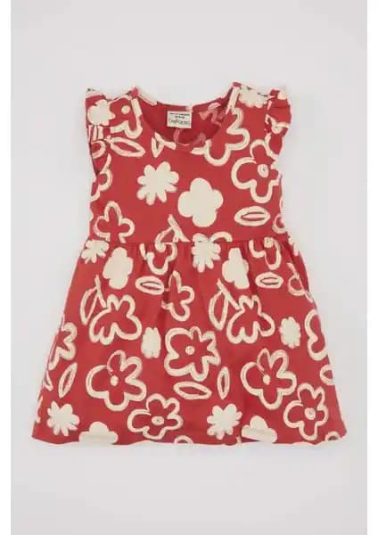 DeFacto Kız Bebek Desenli Kolsuz Elbise: Şık ve Rahat Yazlık Bebek Giyim Seçeneği