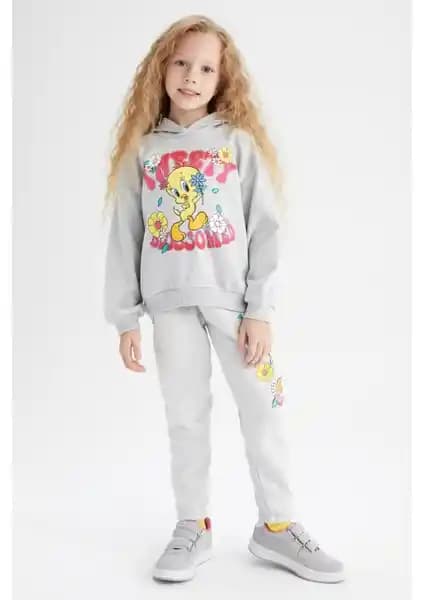 DeFacto Looney Tunes Kız Çocuk Eşofman Altı Rahat ve Eğlenceli Tasarım