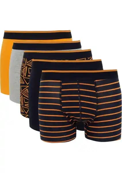 DeFacto Regular Fit 5'li Boxer: Konfor ve Şıklık Sunan Günlük İç Giyim Seçeneği