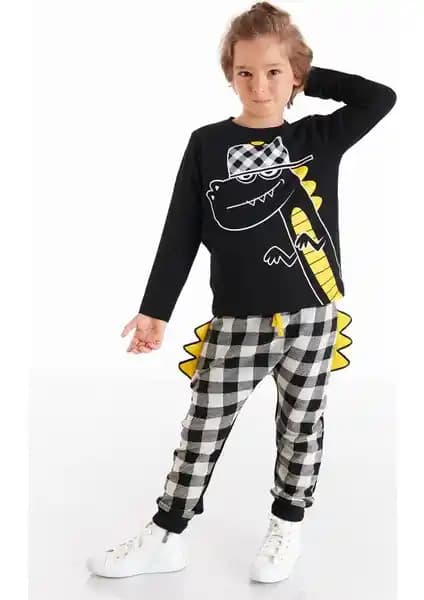 Denokids Rap Dino Erkek Çocuk Pantolon Takımı: Konforlu ve Şık Mevsimlik Giyim Seçeneği