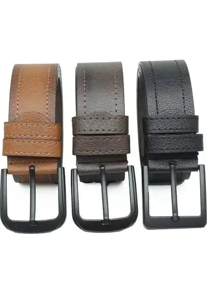 Deribond Erkek Kemer Seti 3 Adet Şık ve Dayanıklı Tasarımlarla Günlük Kullanım İçin