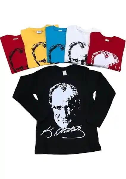 Dıgıl Kids Atatürk Uzun Kollu Penye Tişörtleri Çocuklar İçin Şık ve Konforlu Giyim Seçenekleri