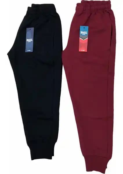 Dıgıl Kids Çocuk Eşofman Altı 2'li Likralı Unisex Konfor ve Stil Sunan Tasarım