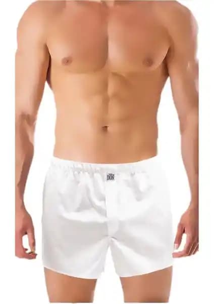 Don Poplin Erkek Boxer Beyaz Renk Modern Tasarım ve Yüksek Konfor Sunar