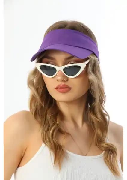 Elif İç Giyim UV Koruyucu Mor Şapka - Güneşten Koruyan Modern Tasarım