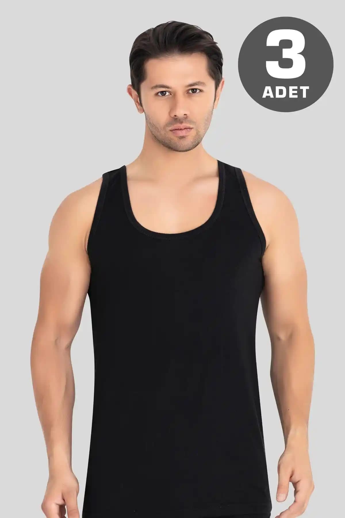 Erkek Siyah Penye Atlet: Yüksek Kalite ve Konfor Sunan Günlük İç Giyim Ürünü