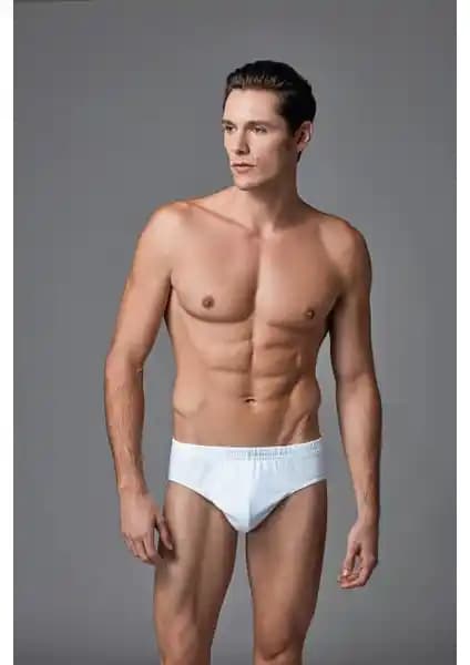 Eros Erkek 2'li Penye Slip Beyaz ES011524 Günlük Konfor ve Dayanıklılık İçin Tasarlandı