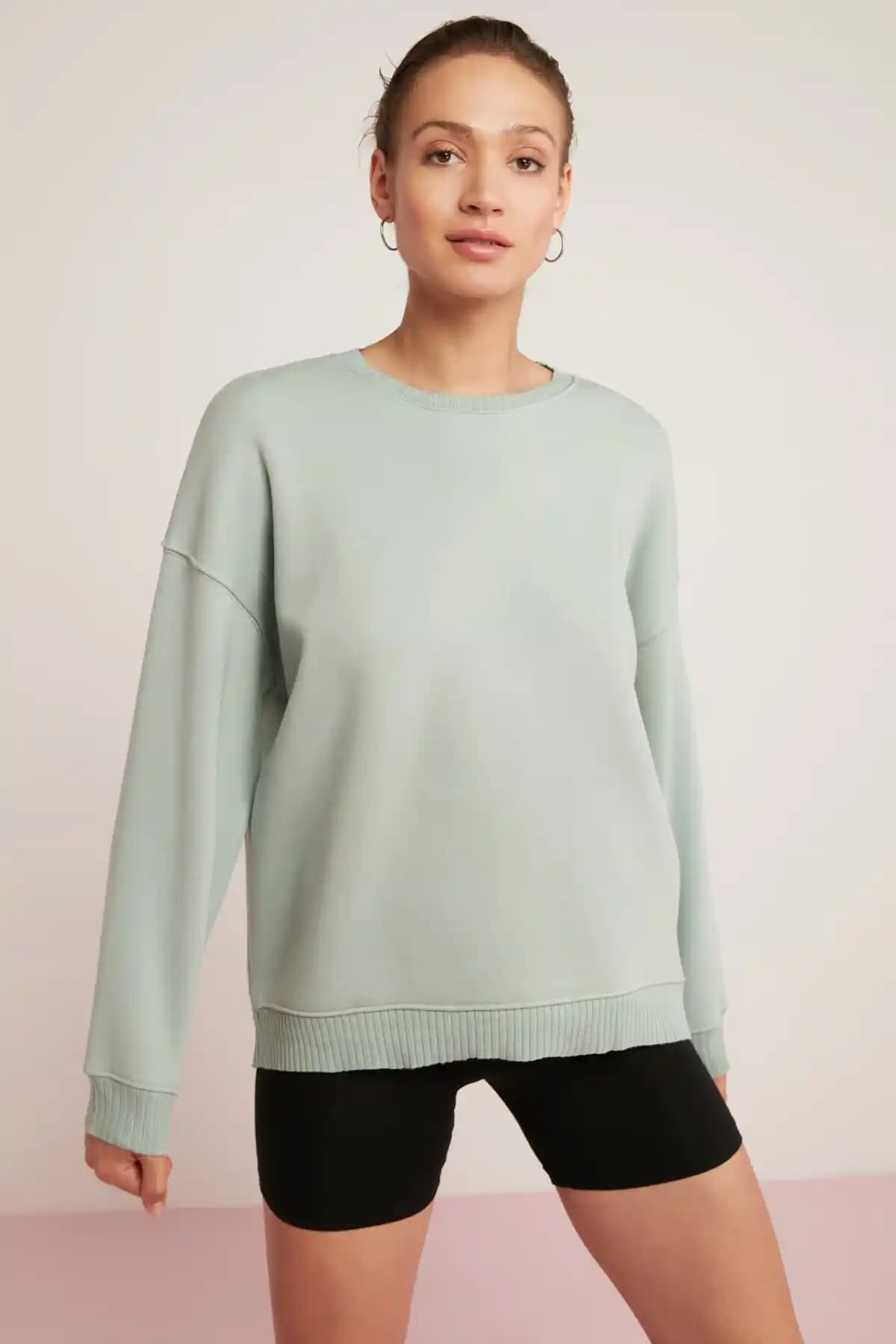 ETHIQUET Brenda Kadın Polarlı Sweatshirt Modern ve Konforlu Günlük Giyim Tercihi