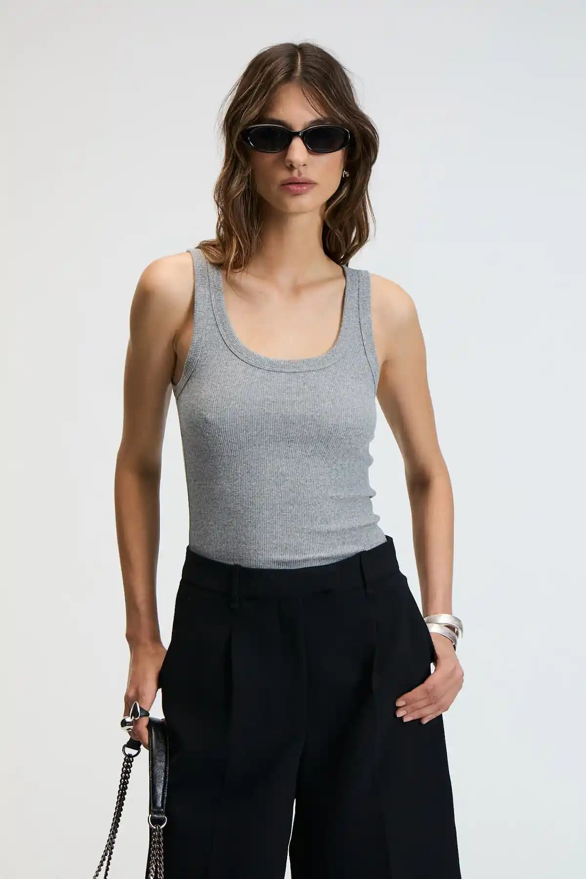 ETHIQUET LILLESOL Kadın Fitilli Slim Fit Atlet: Günlük ve Spor Kullanımı İçin Şık ve Rahat Tasarım