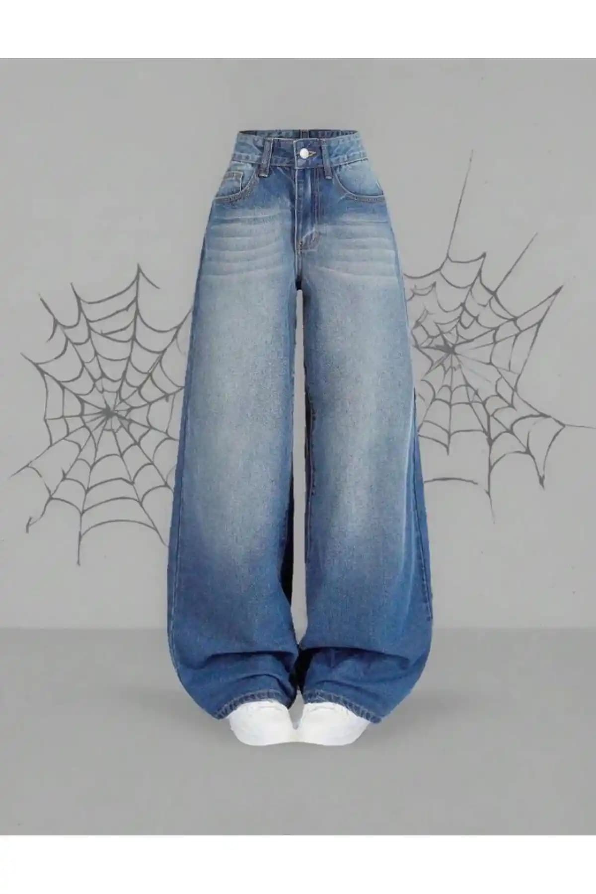 Eyonnwear Y2K Recycled Baggy Jean Pantolon: Modern ve Sürdürülebilir Denim Tasarımı