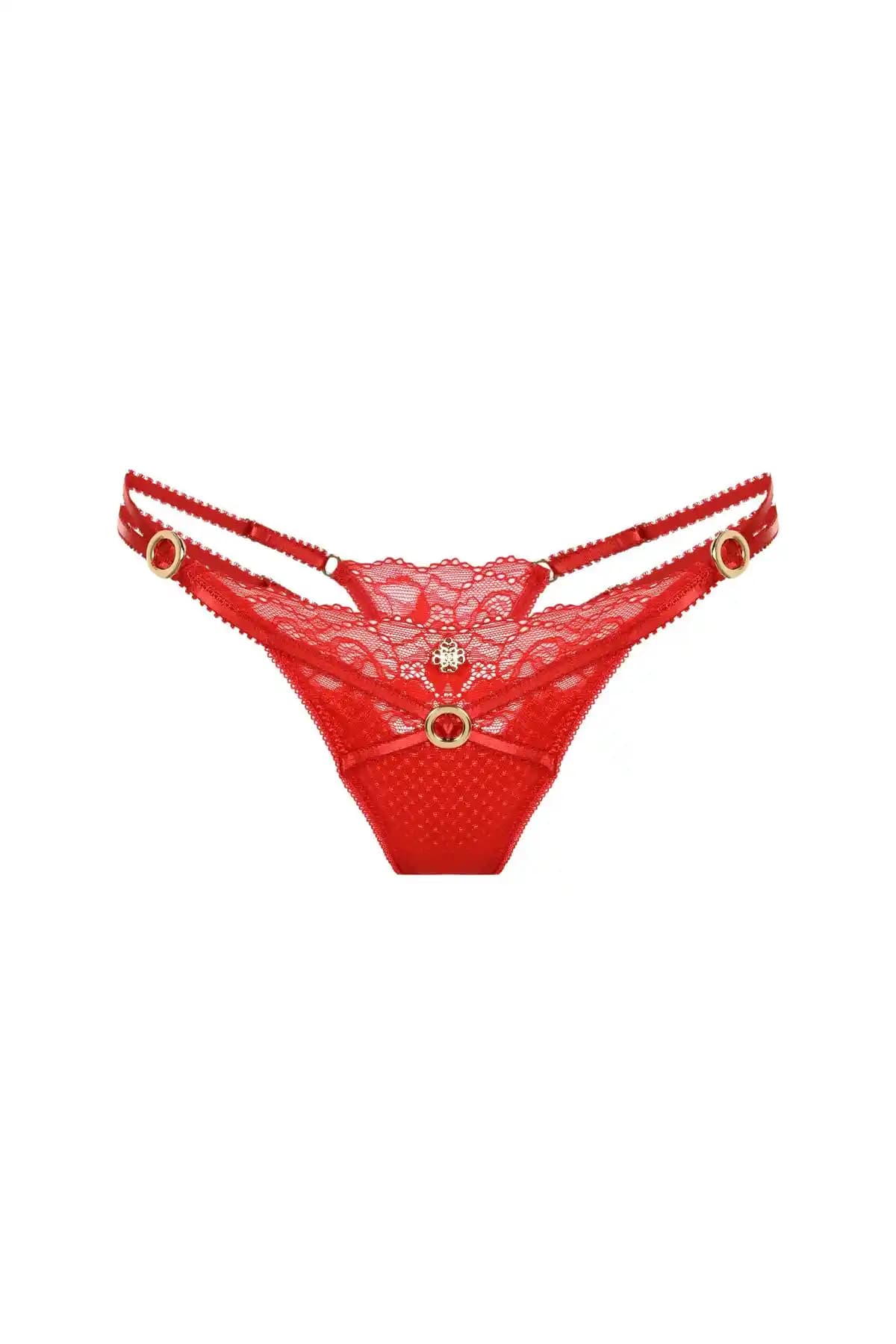 Feu De Elu Eclatant Kırmızı Dantelli String: Şıklık ve Konfor Sunan Özel İç Giyim Ürünü